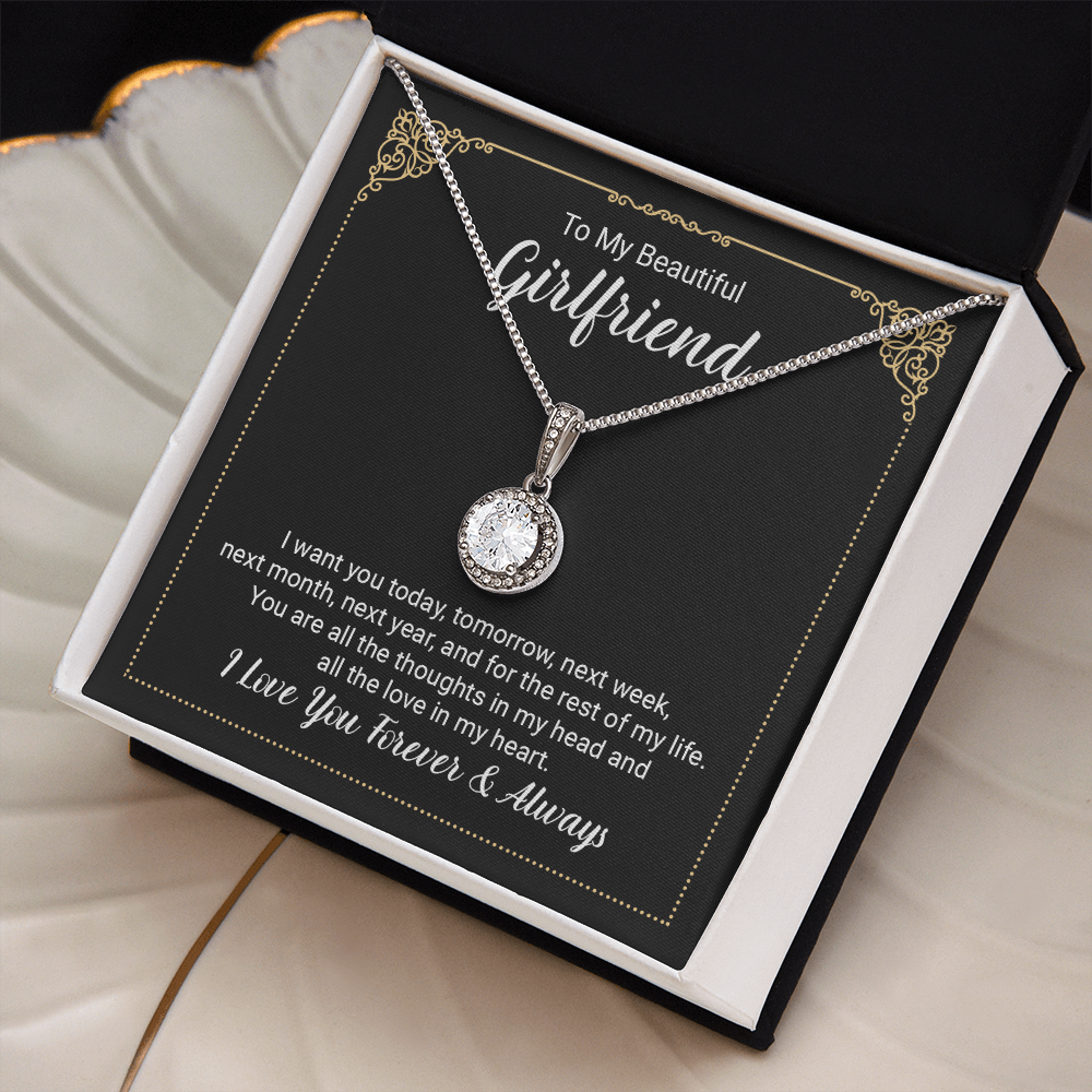 Beautiful Girlfriend Forever & Always Eternal Hope Necklace