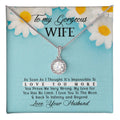 To My Gorgeous Wife, Love You to Infinity Eternal Hope Necklace