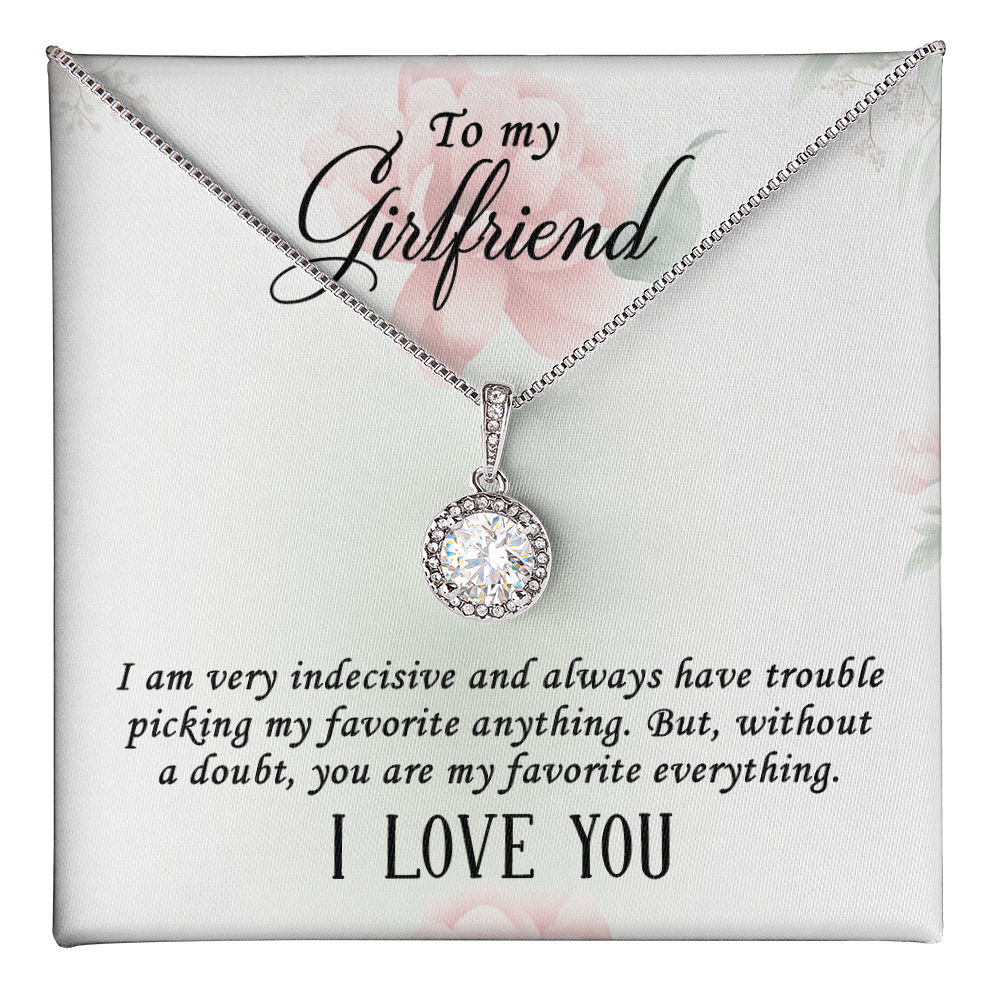 To My Girlfriend, My Favourite Everything Eternal Hope Necklace