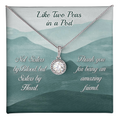 Sisters by Heart Two Peas in a Pod Eternal Hope Necklace