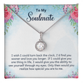 To My Soulmate, Love You Longer Eternal Hope Necklace