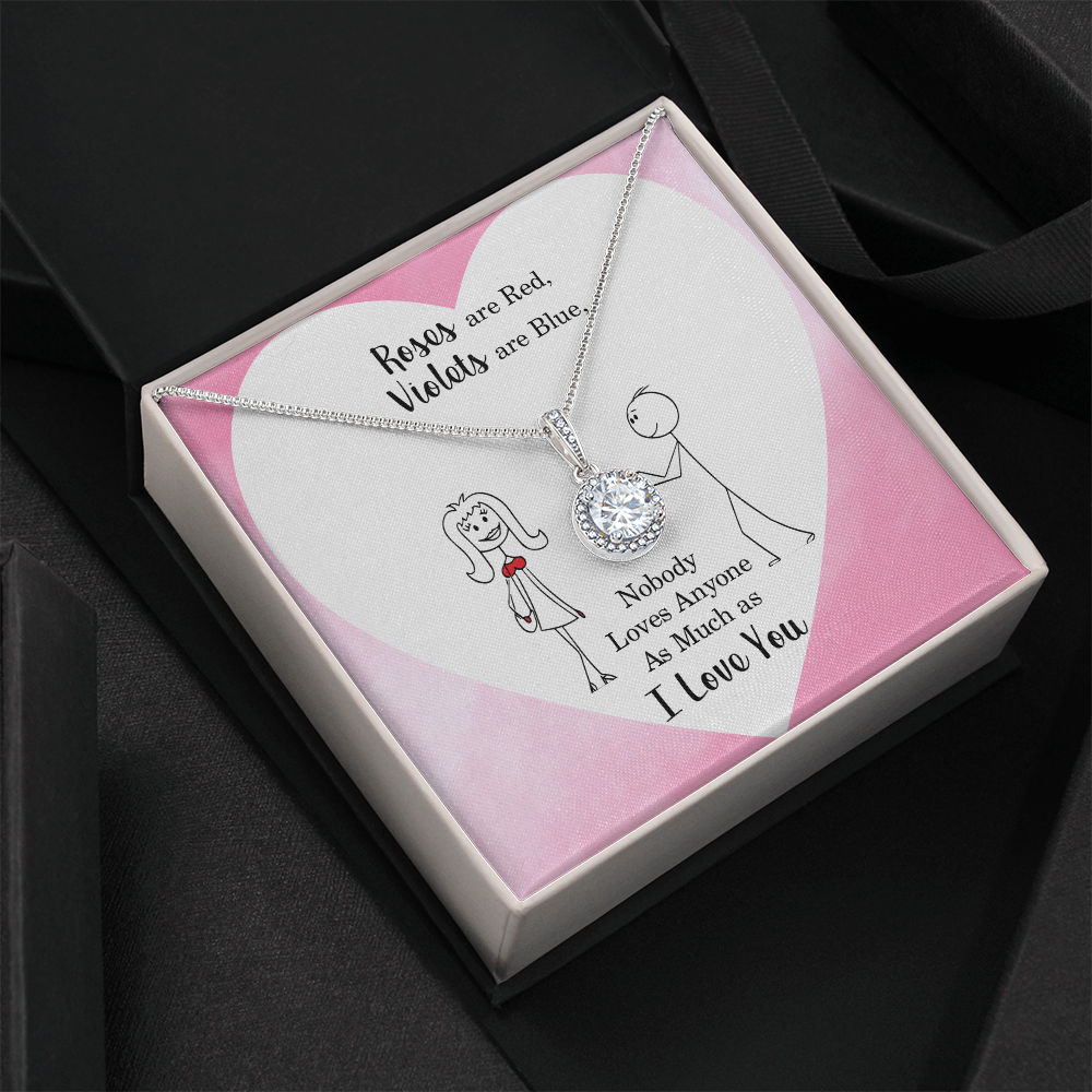 Roses Are Red, I Love You Eternal Hope Necklace
