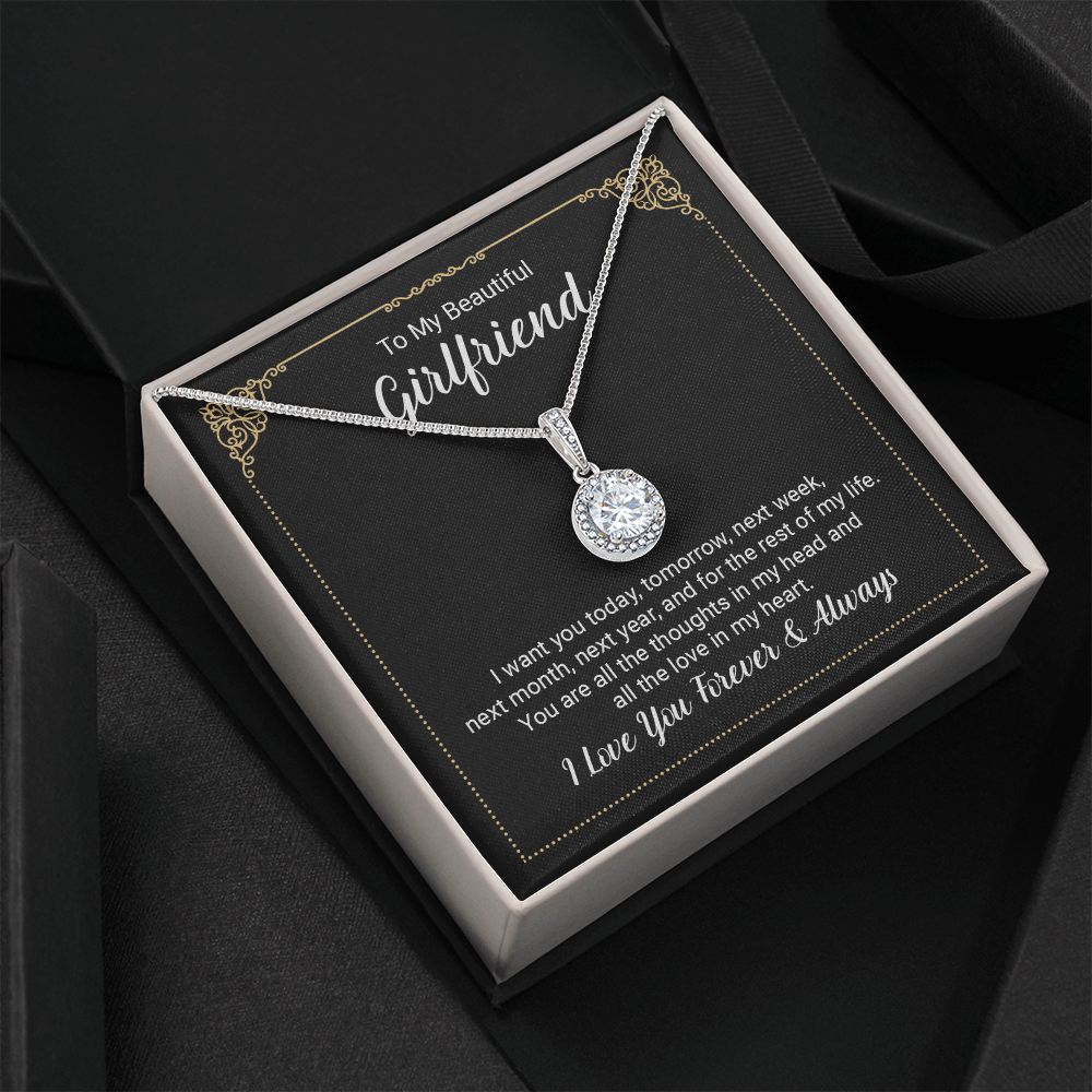 Beautiful Girlfriend Forever & Always Eternal Hope Necklace