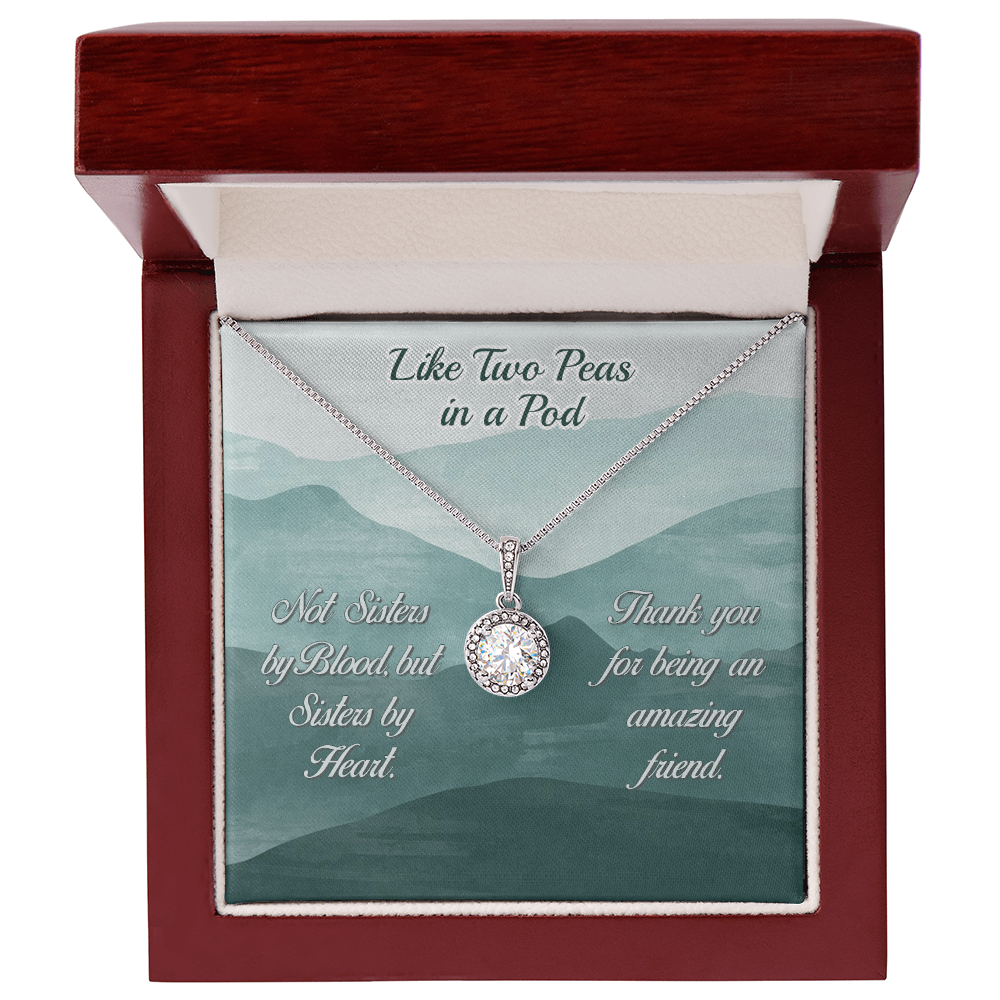 Sisters by Heart Two Peas in a Pod Eternal Hope Necklace