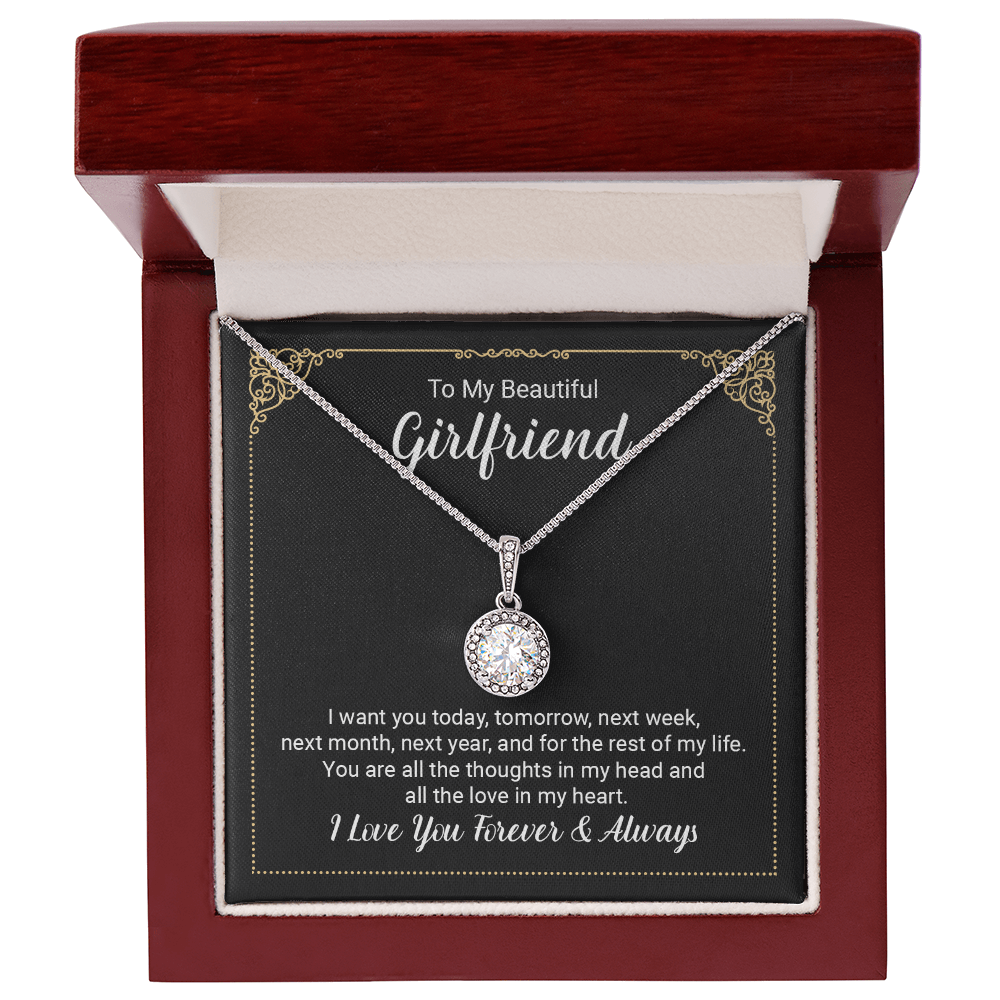 Beautiful Girlfriend Forever & Always Eternal Hope Necklace