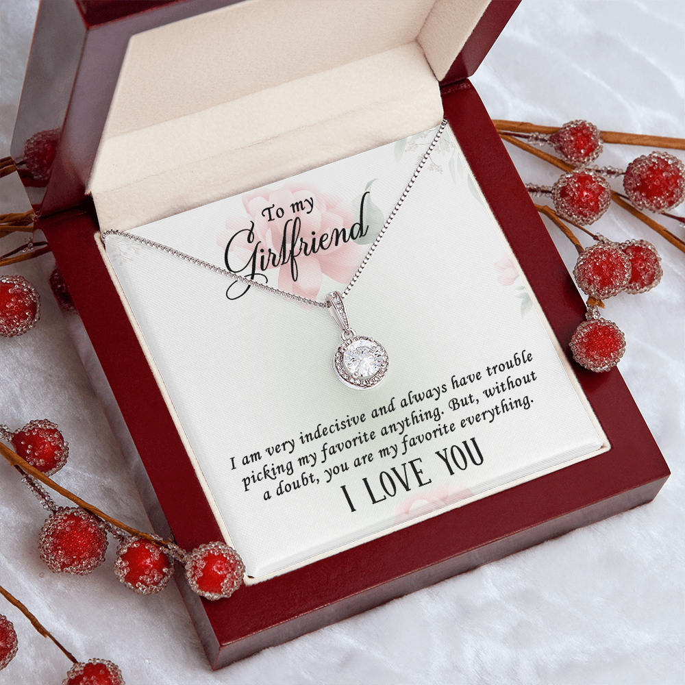 To My Girlfriend, My Favourite Everything Eternal Hope Necklace