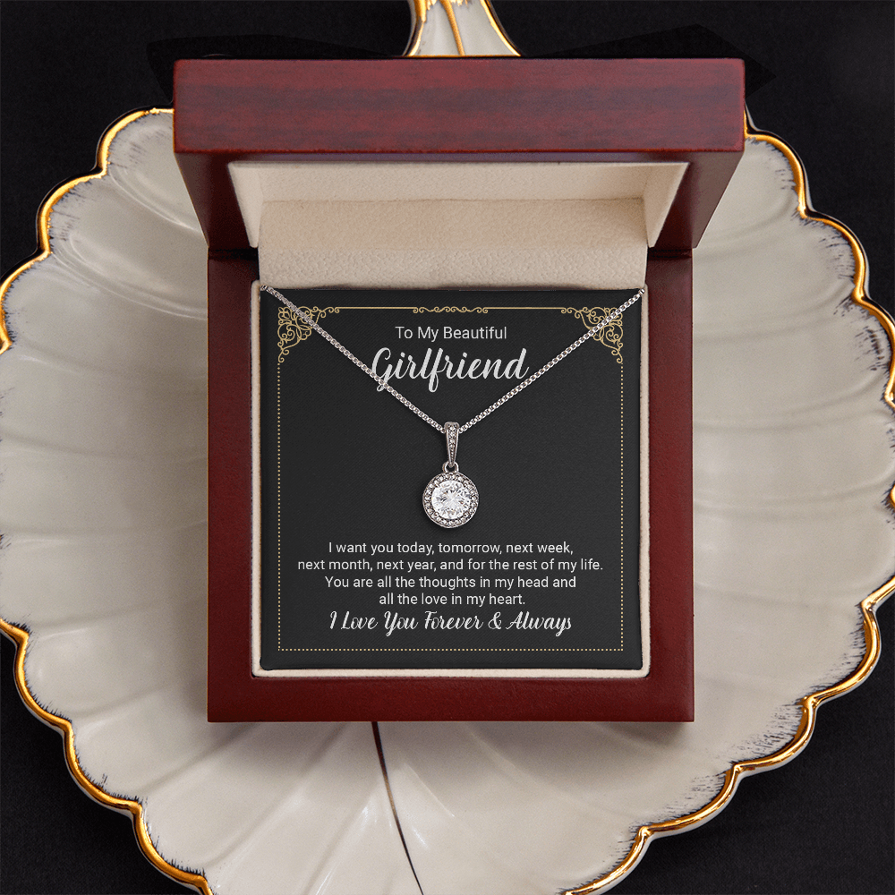 Beautiful Girlfriend Forever & Always Eternal Hope Necklace