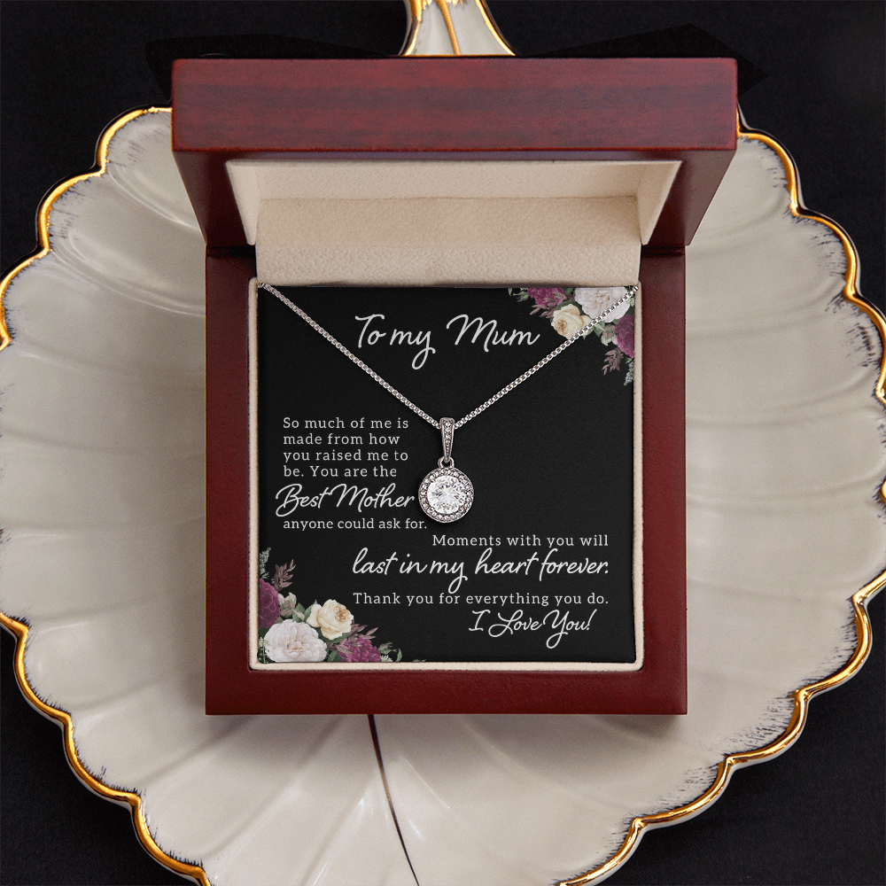 To My Mum, Best Mother Ever Eternal Hope Necklace