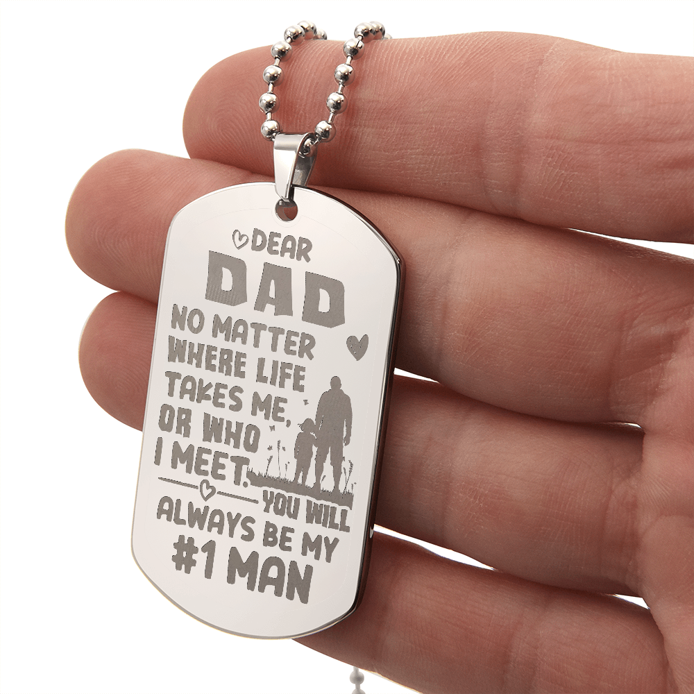 Dog Tag Necklace - Engraved