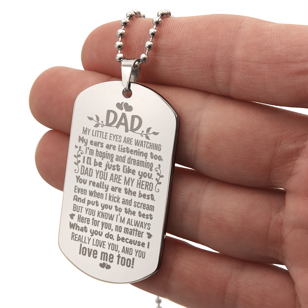 Dog Tag Necklace - Engraved