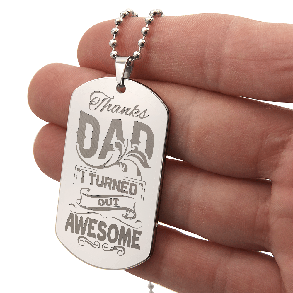 Dog Tag Necklace - Engraved