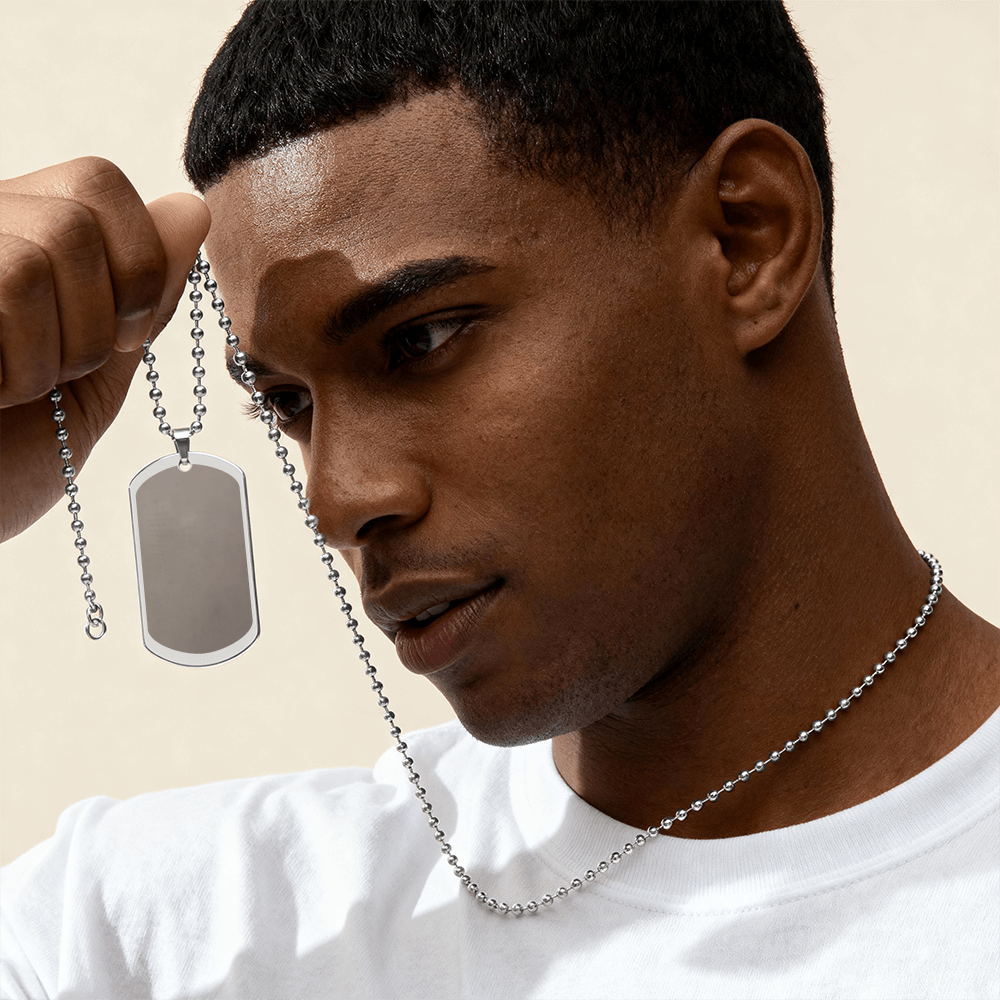 Dog Tag Necklace - Engraved