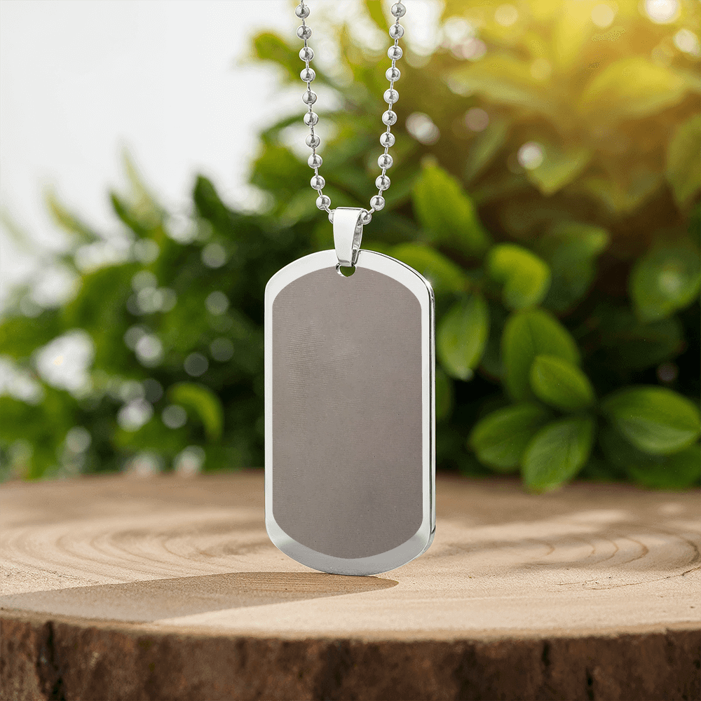 Dog Tag Necklace - Engraved