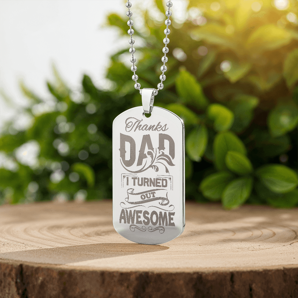 Dog Tag Necklace - Engraved