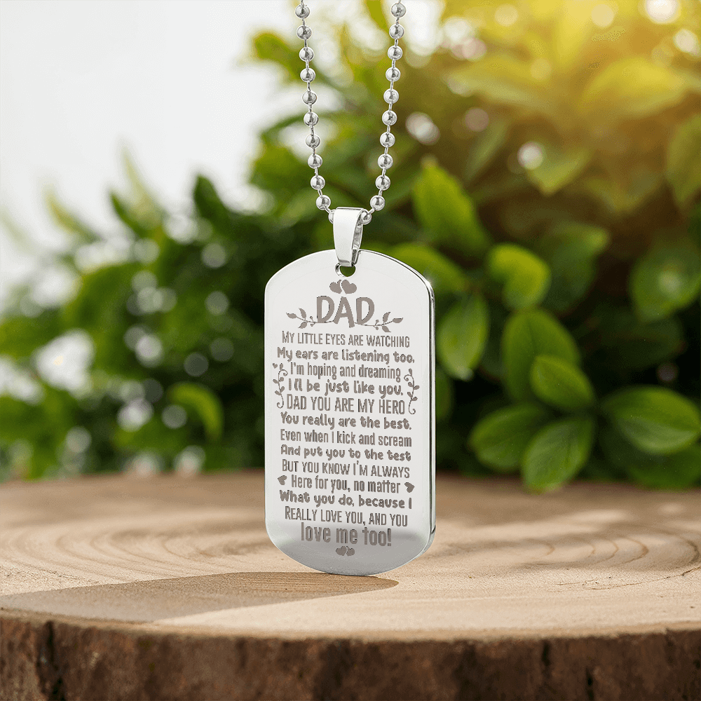Dog Tag Necklace - Engraved