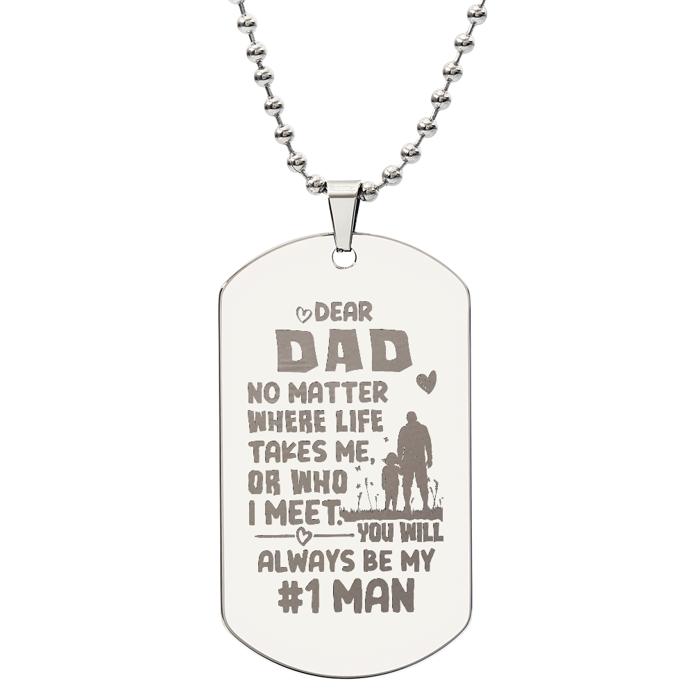 Dog Tag Necklace - Engraved