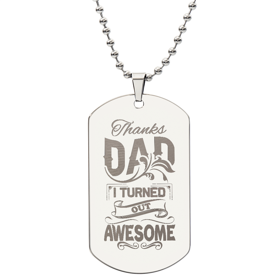 Dog Tag Necklace - Engraved