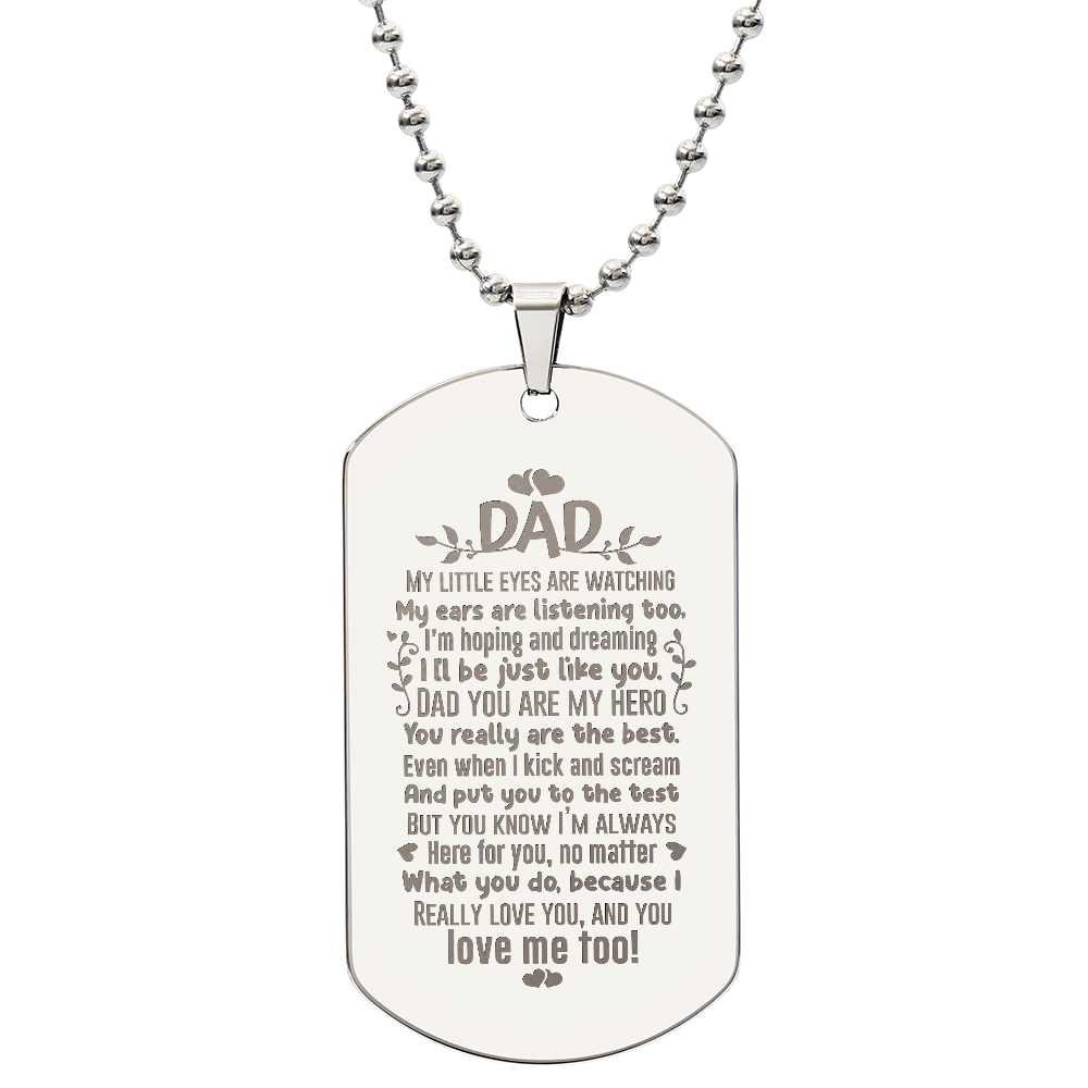 Dog Tag Necklace - Engraved