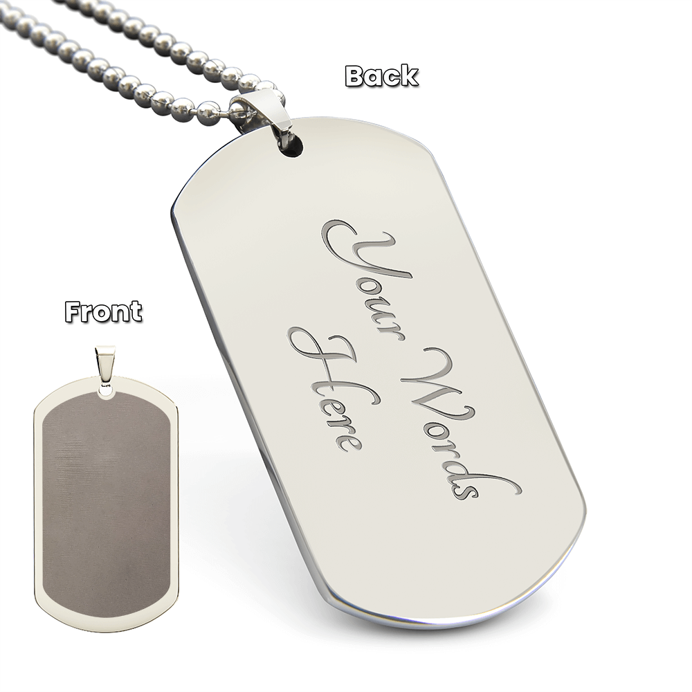 Dog Tag Necklace - Engraved