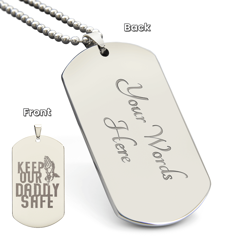 Dog Tag Necklace - Engraved