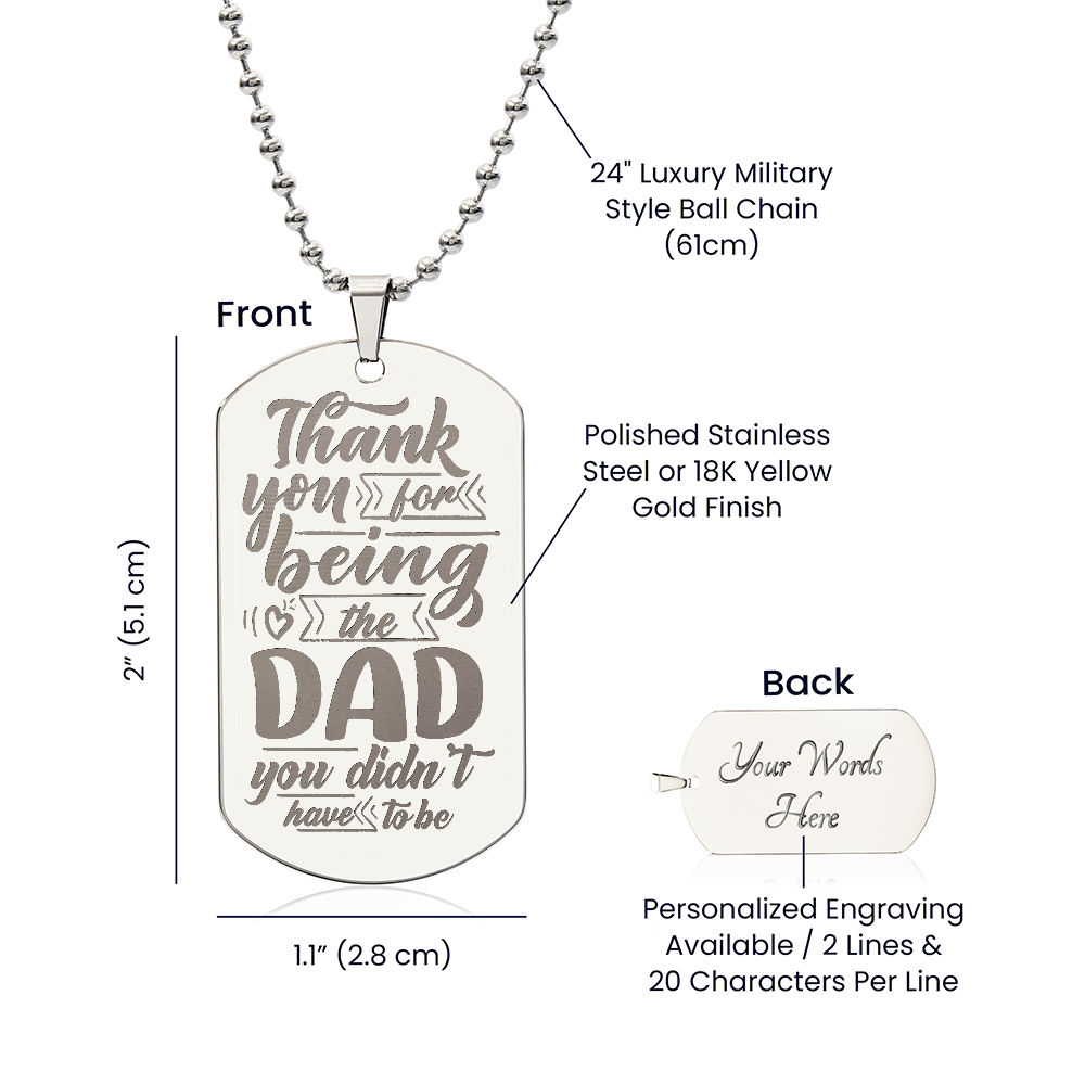 Dog Tag Necklace - Engraved