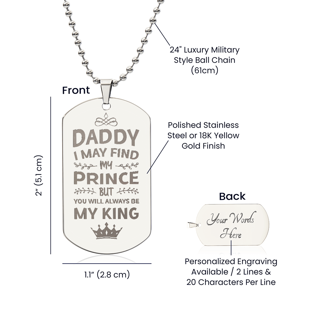 Dog Tag Necklace - Engraved