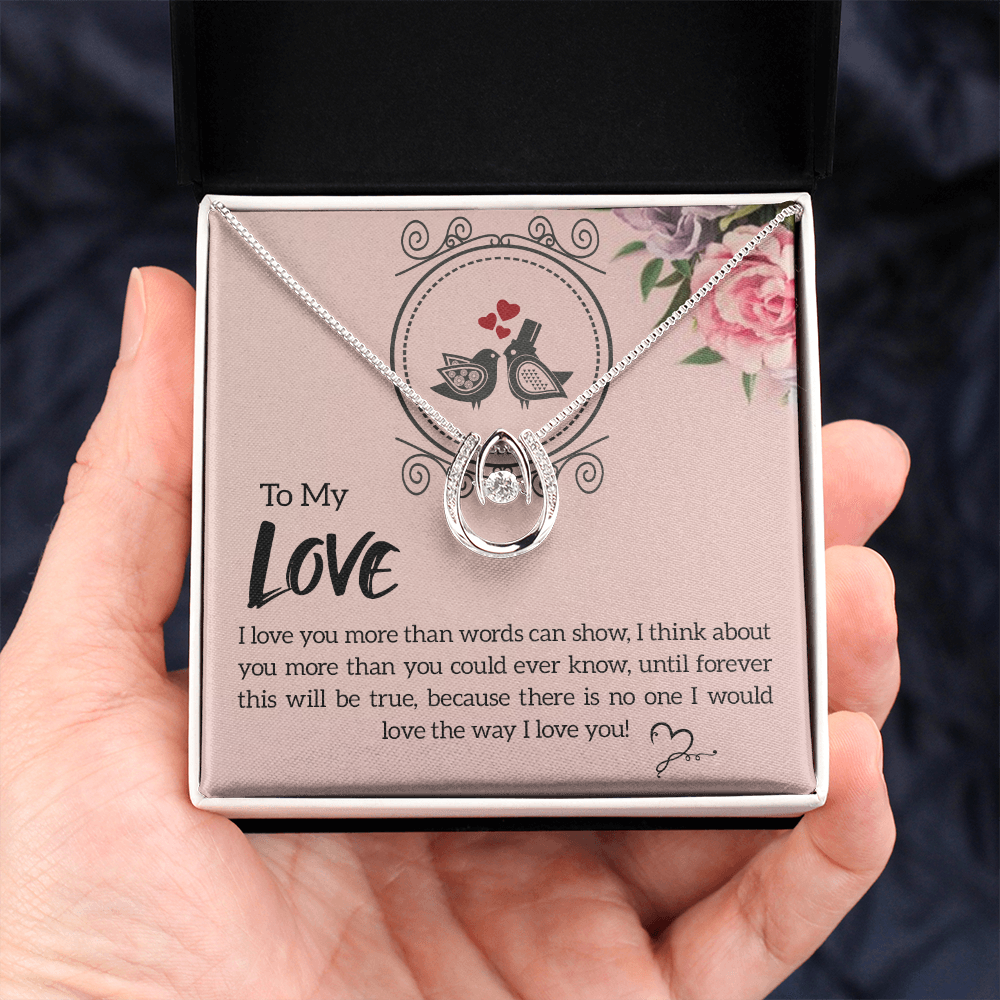 To My Love Future and Forever Lucky In Love Necklace