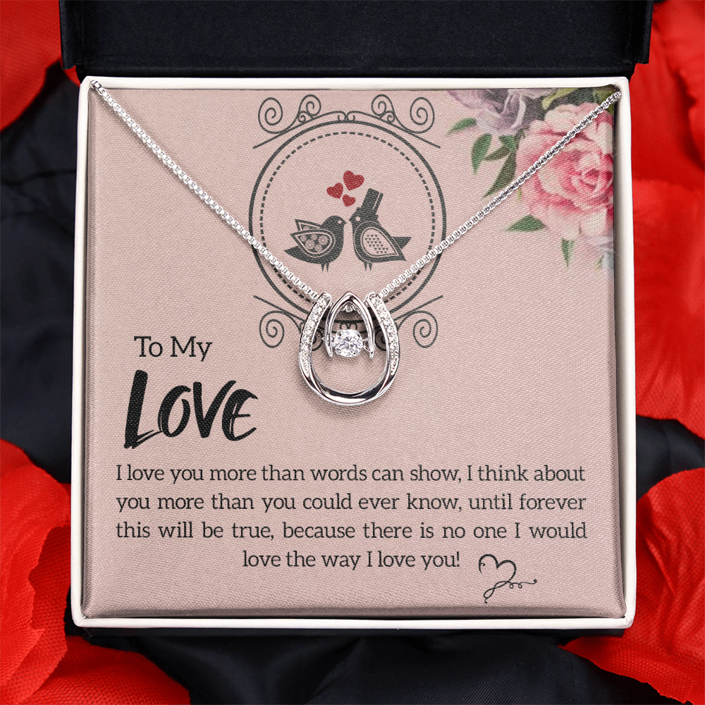 To My Love Future and Forever Lucky In Love Necklace