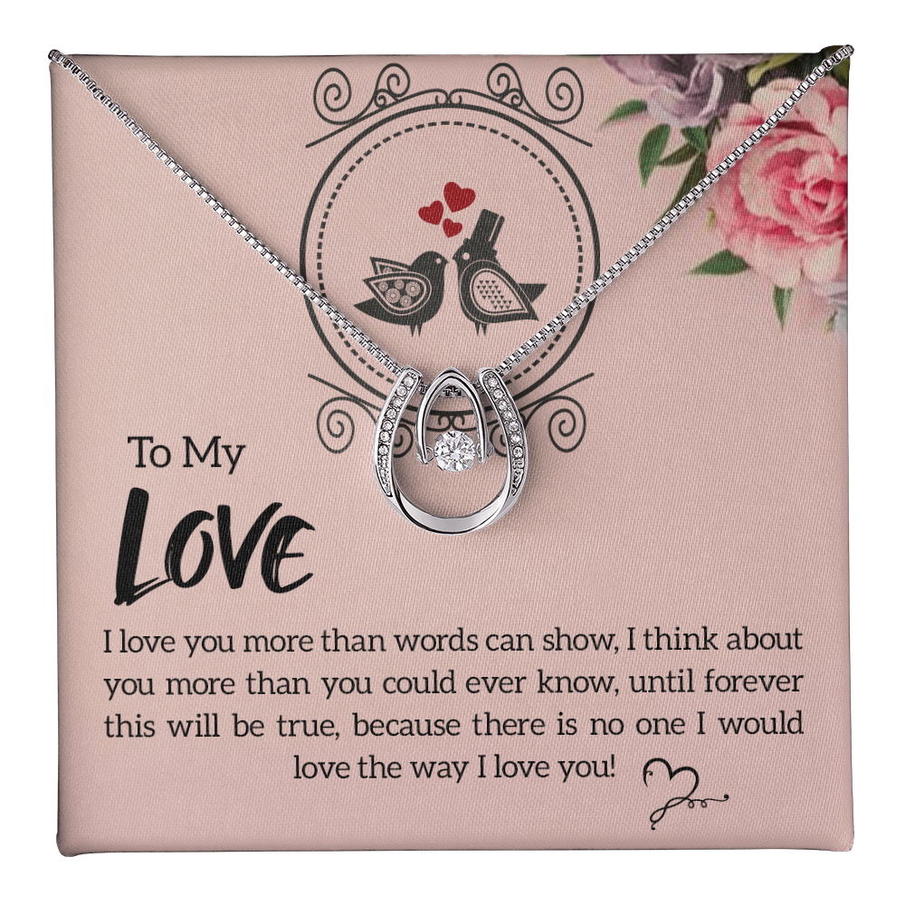 To My Love Future and Forever Lucky In Love Necklace