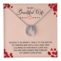 To My Beautiful Wife Happily Ever After Lucky In Love Necklace