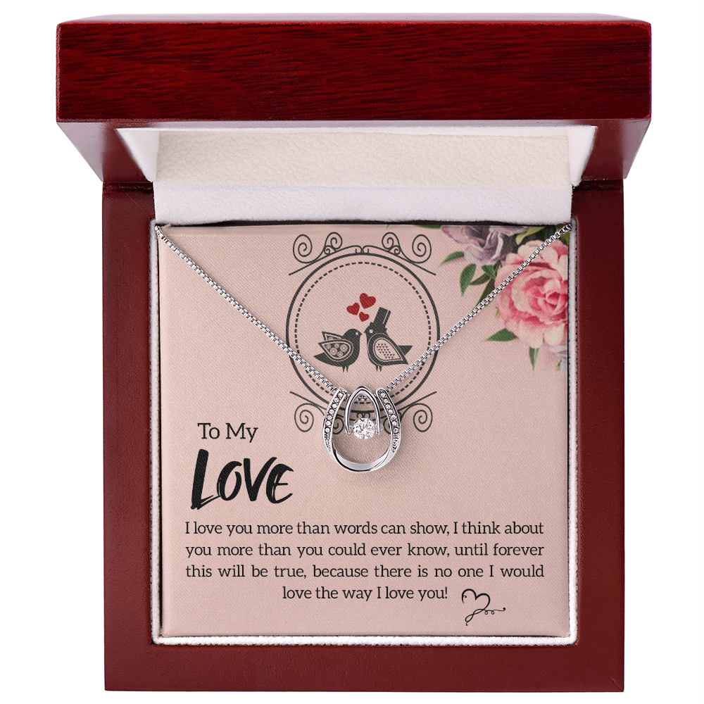 To My Love Future and Forever Lucky In Love Necklace