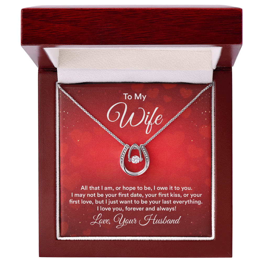 To My Wife Your Last Everything Lucky In Love Necklace