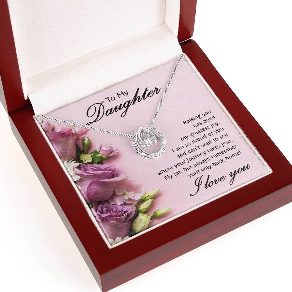 To My Daughter Greatest Joy Lucky In Love Necklace