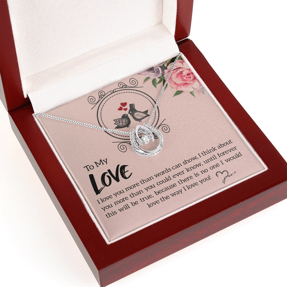 To My Love Future and Forever Lucky In Love Necklace