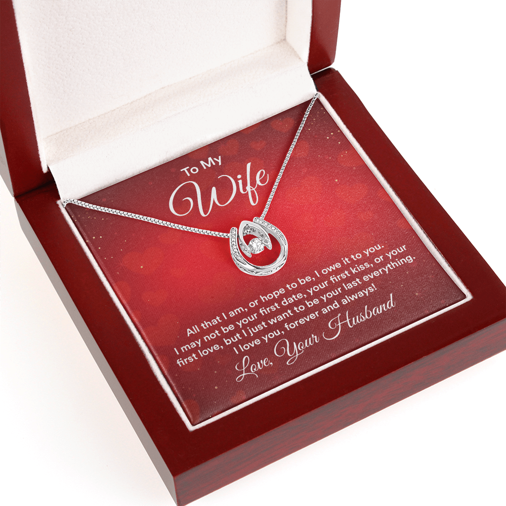 To My Wife Your Last Everything Lucky In Love Necklace