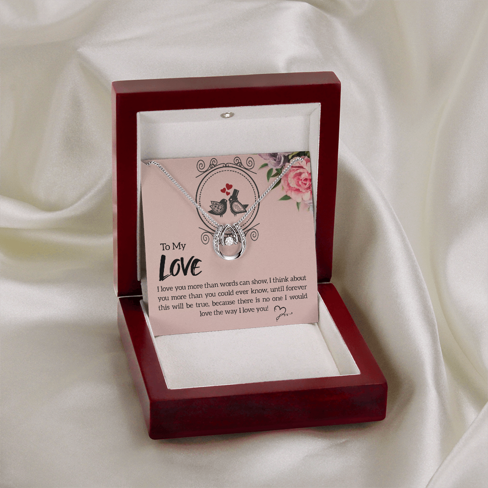 To My Love Future and Forever Lucky In Love Necklace