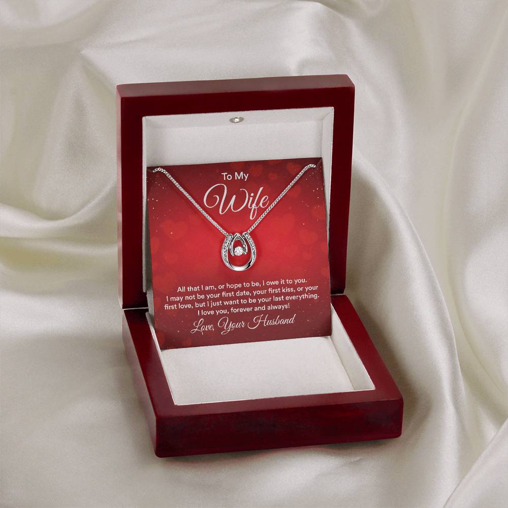 To My Wife Your Last Everything Lucky In Love Necklace