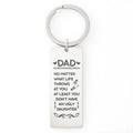 Dad – At Least You Don’t Have an Ugly Daughter Engraved Keychain