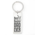Best Buckin’ Dad Ever – Engraved Keychain