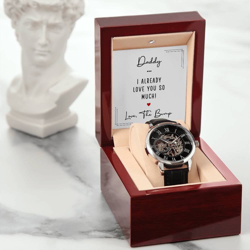 Daddy I Already Love You So Much From the Bump Openwork Watch