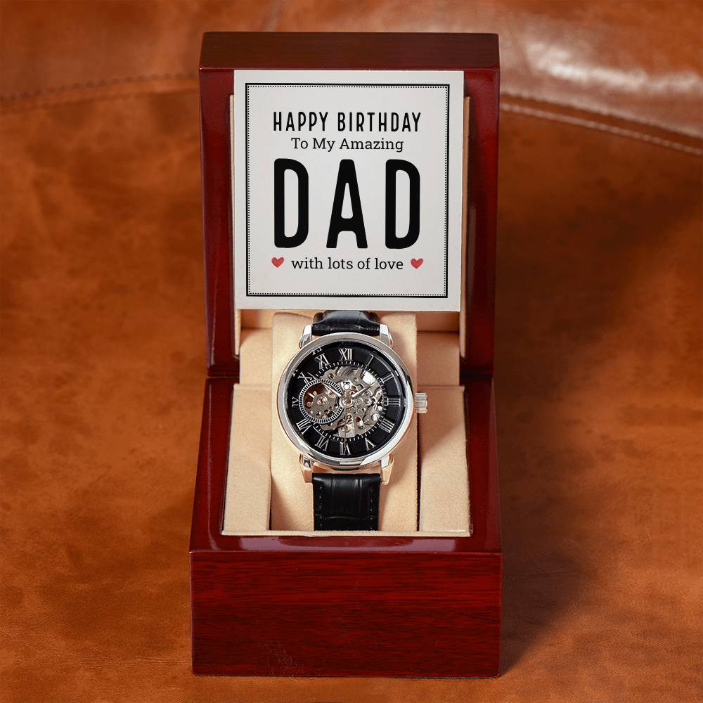 Happy Birthday to My Amazing Dad Openwork Watch