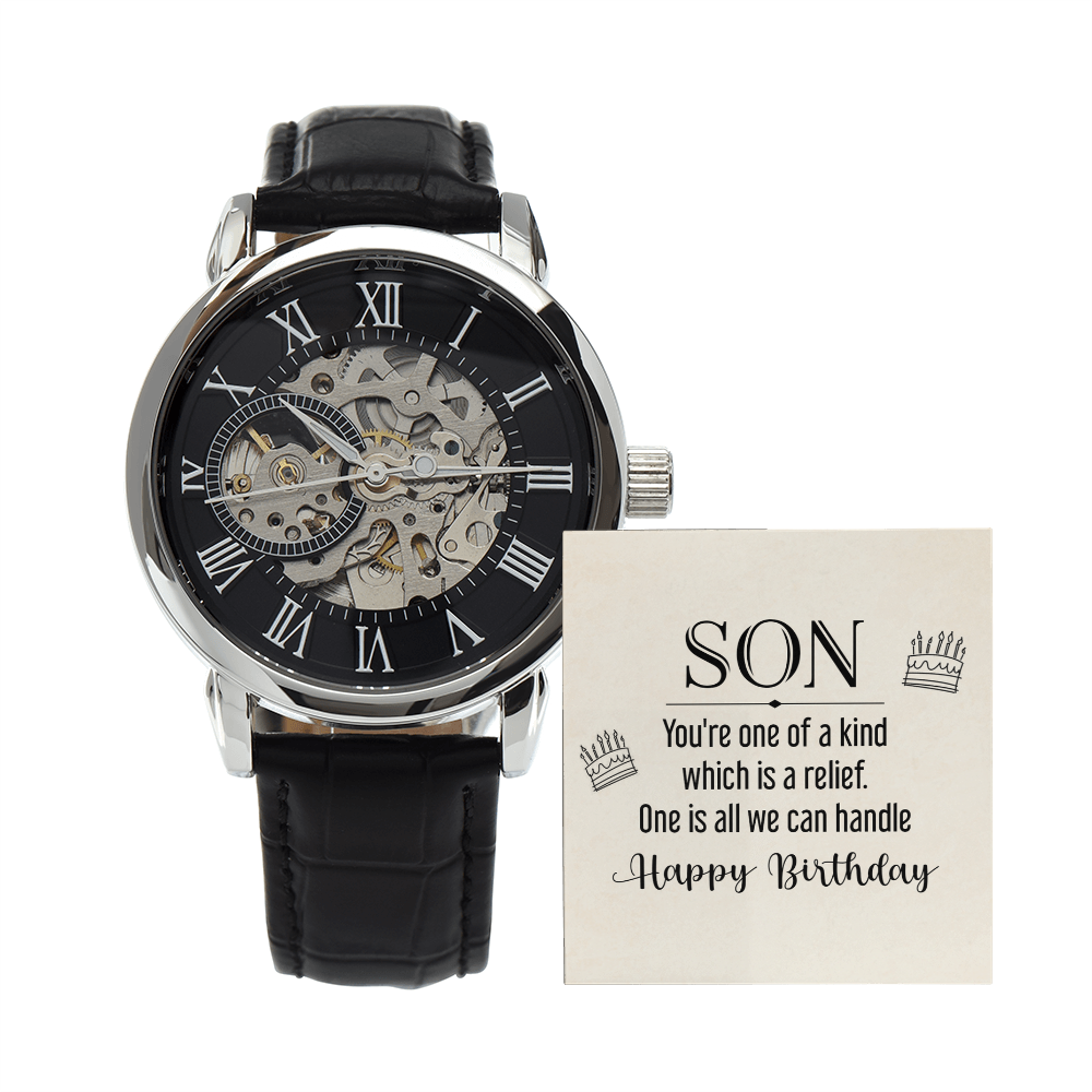 To My Son, One of a Kind Openwork Watch