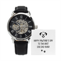 Best Dog Dad Ever Happy Pawther's Day Openwork Watch