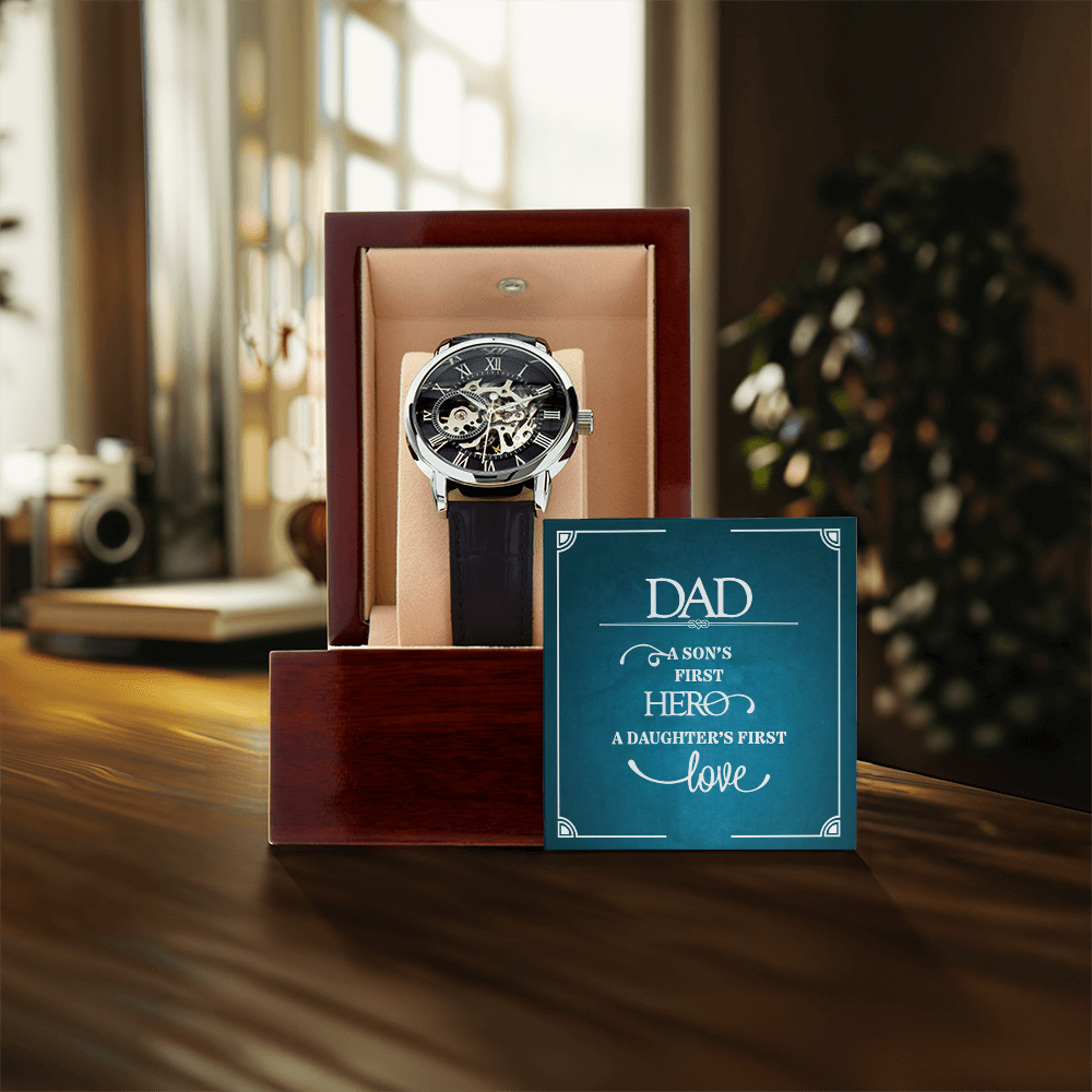 Dad, A Son’s First Hero & Daughter’s First Love Openwork Watch