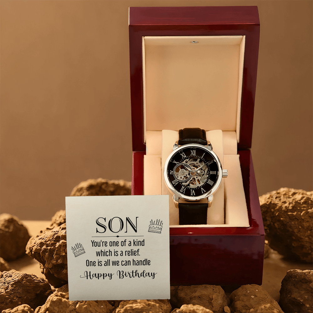 To My Son, One of a Kind Openwork Watch