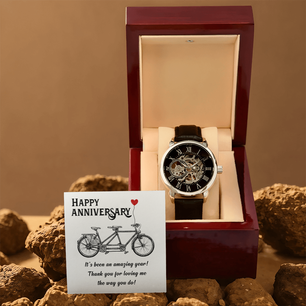 Happy Anniversary, My Bicycle Partner Openwork Watch