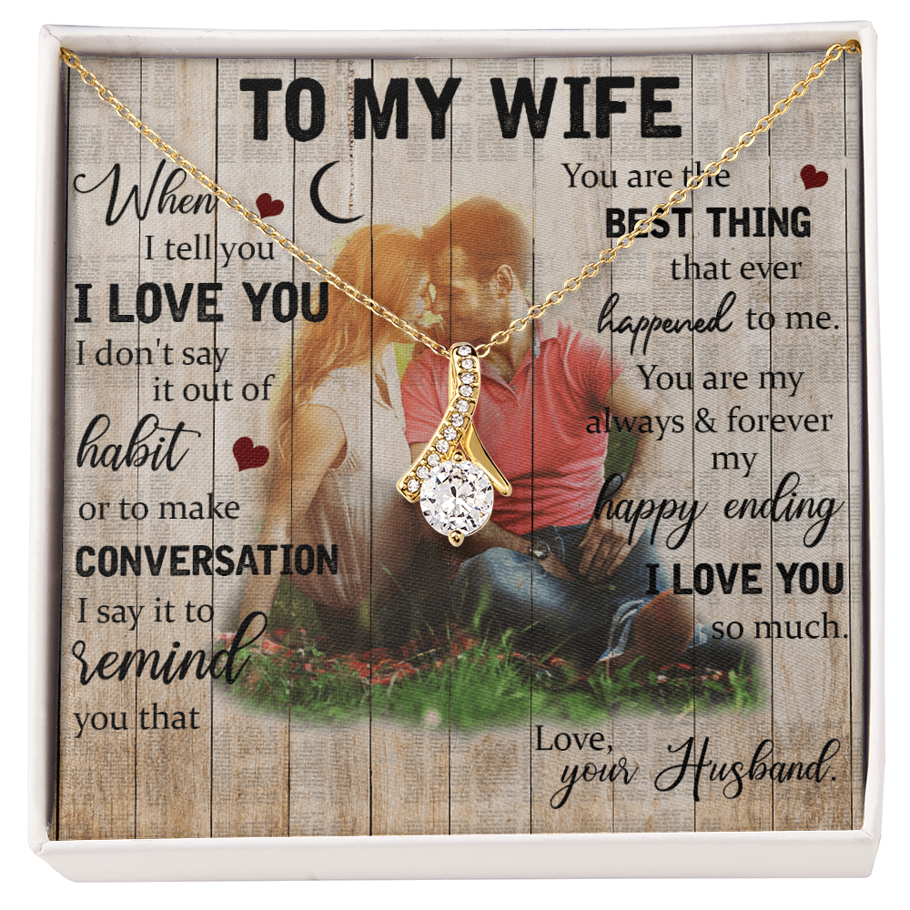 To My Wife Alluring Beauty Necklace