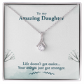 To My Amazing Daughter Alluring Beauty Necklace