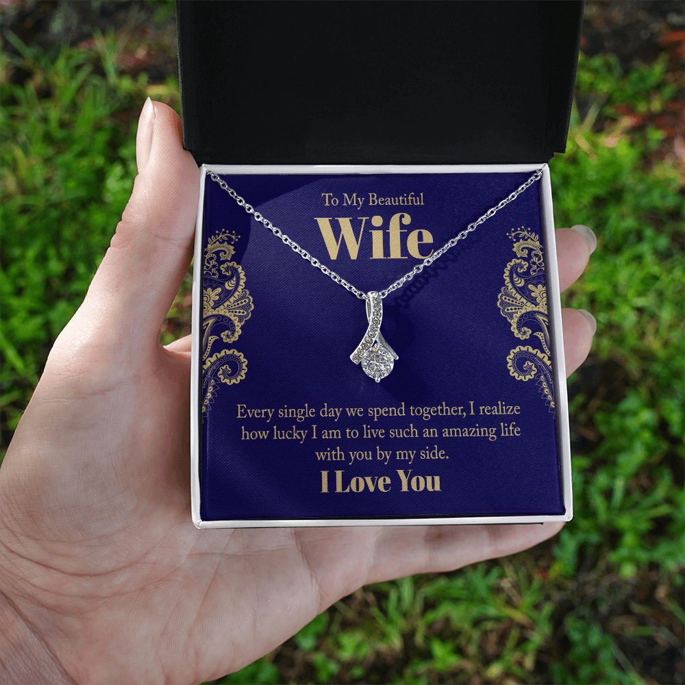 To My Beautiful Wife Alluring Beauty Necklace