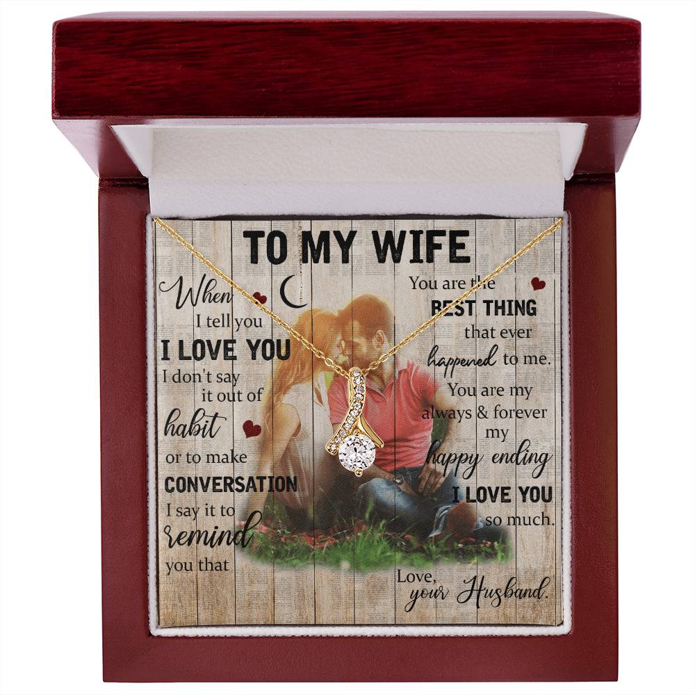 To My Wife Alluring Beauty Necklace